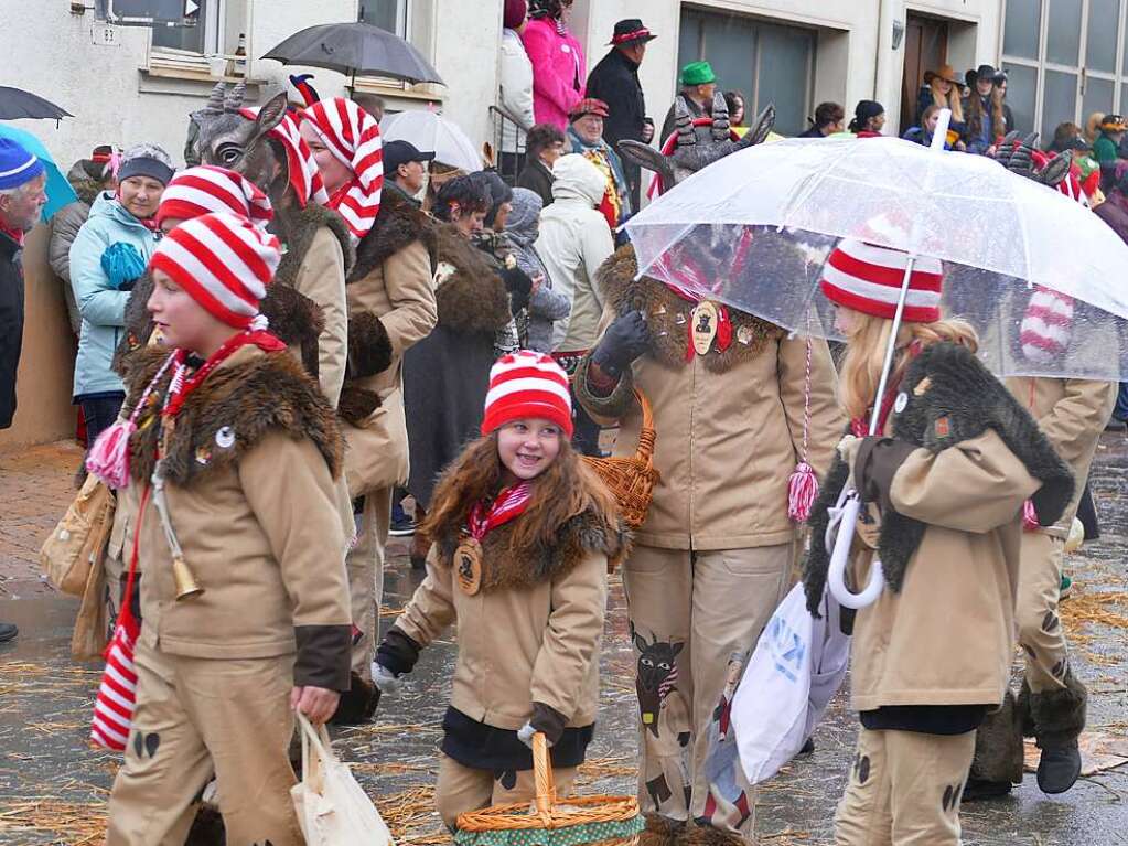 Narrenumzug am Fasnet-Zieschdig in Ewattingen