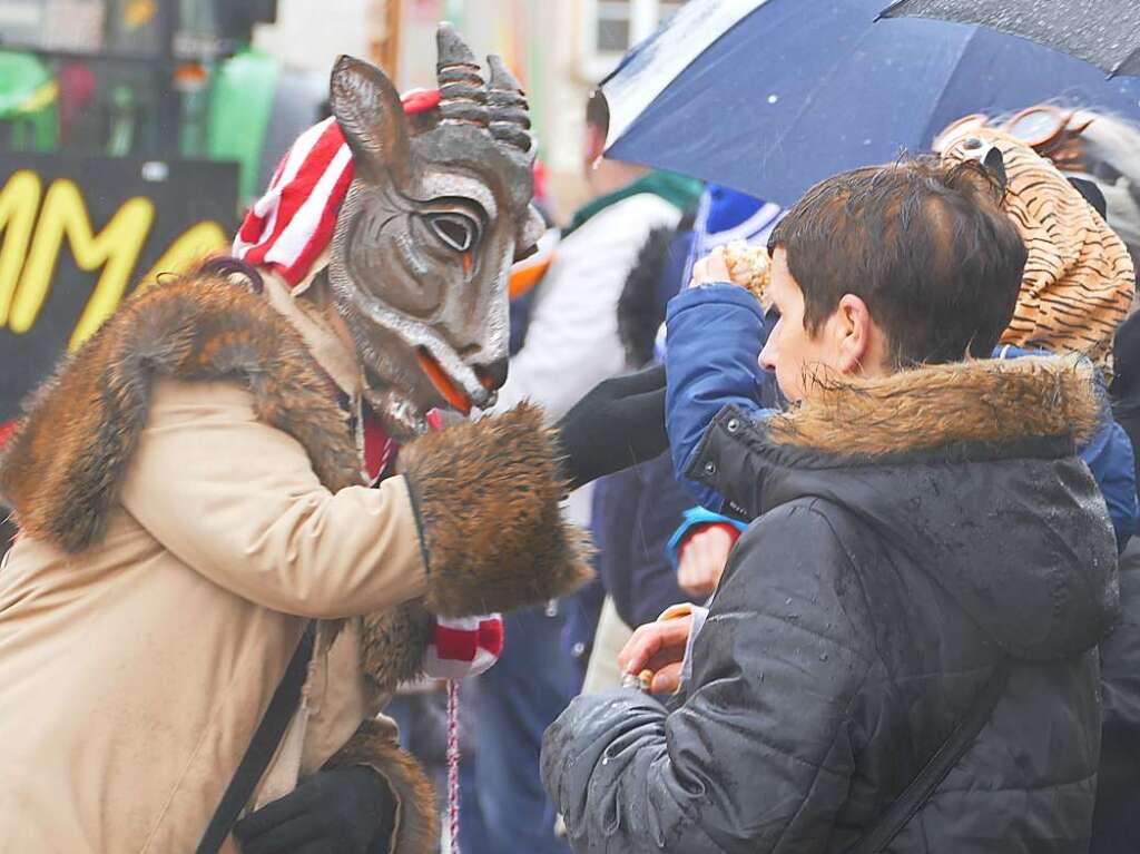 Narrenumzug am Fasnet-Zieschdig in Ewattingen