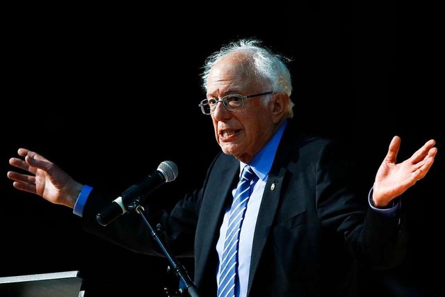 Bernie Sanders ist pltzlich zum Favor...e Prsidentschaftskandidatur geworden.  | Foto: Matt Rourke (dpa)