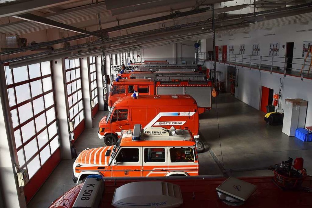 Blick in das Gerätehaus der Freiwilligen Feuerwehr Kirchzarten  | Foto: Markus Donner
