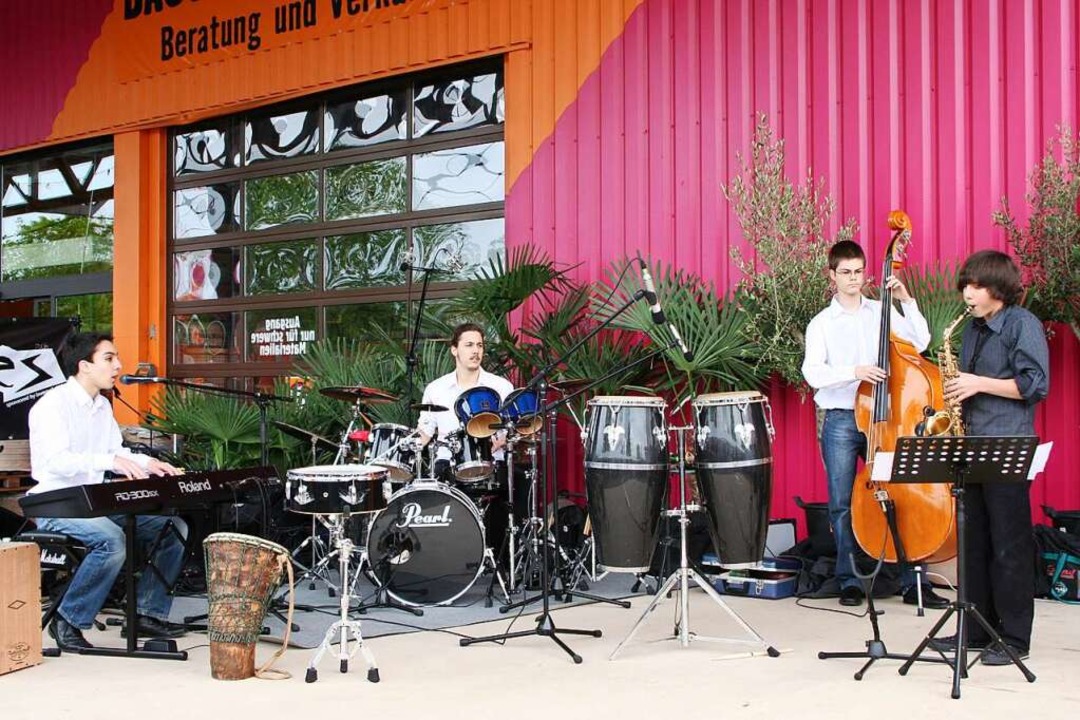 2009 mit dem &#8222;Julian Moehring Qu...0; bei einem Band-Wettbewerb in Binzen  | Foto: Reinhard Cremer