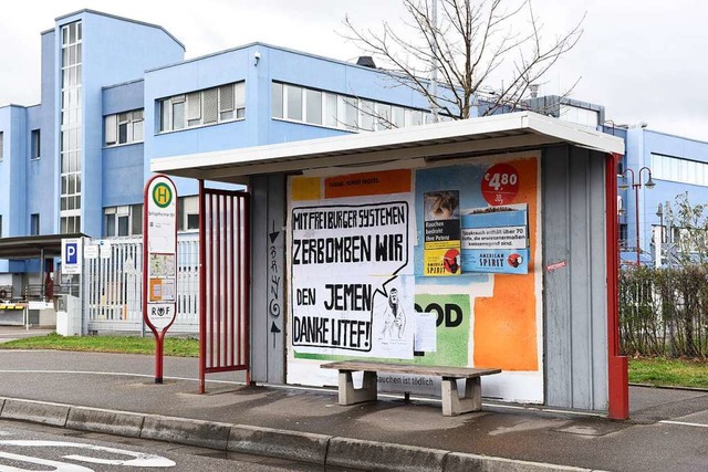 An der Schopfheimerstrae kritisierte ...r Firma Litef in Freiburg-St. Georgen.  | Foto: Rita Eggstein