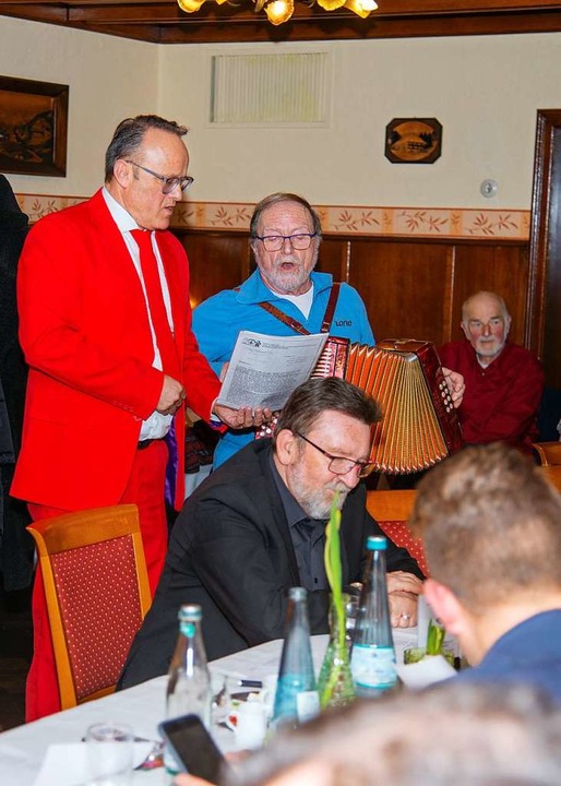 Karl-Rainer Kopf (links) im Duett mit Wolfgang Miemer.  | Foto: Olaf Michel
