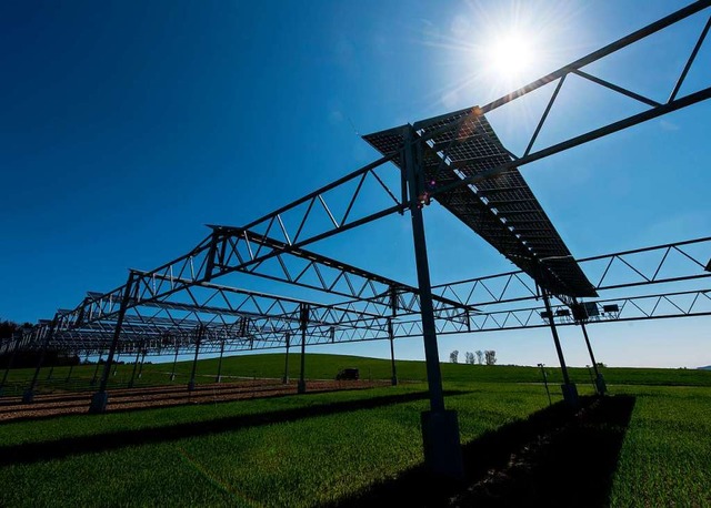 Eine Solaranlage, wie sie nun in Merdi...iesystem schon in Herwangen errichtet.  | Foto: Patrick Seeger