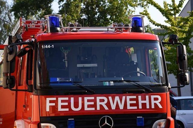 Feuerwehr muss in Lrrach wegen einer brennenden Waschmaschine ausrcken