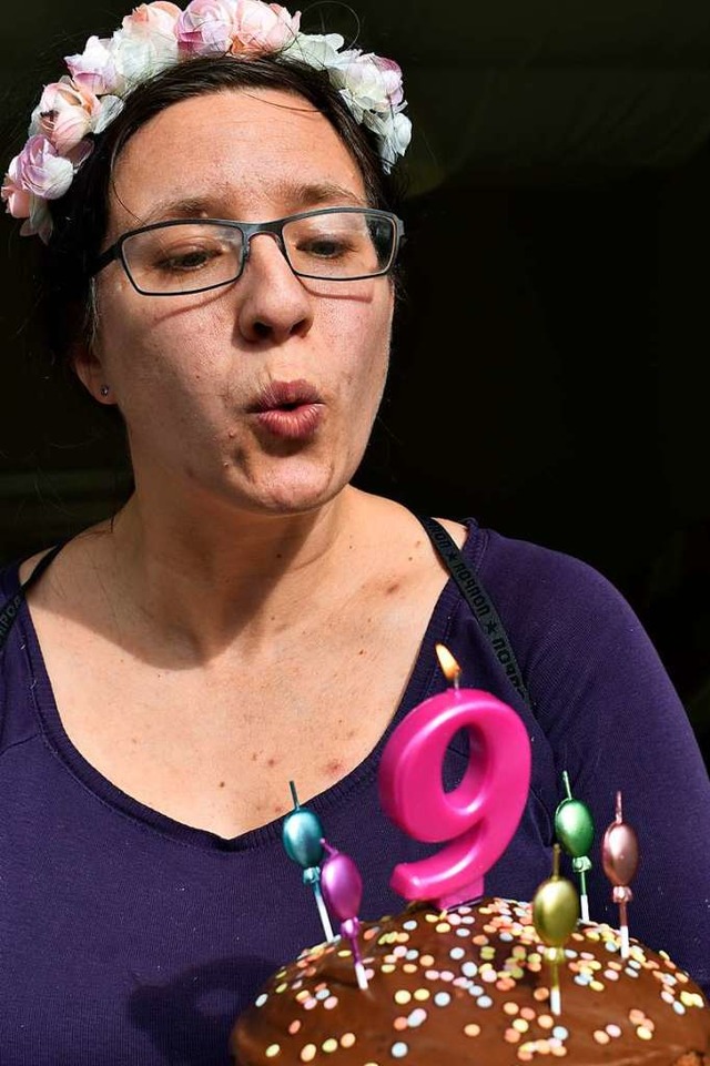 Anna Faus feiert heute ihren neunten Geburtstag.  | Foto: Leony Stabla