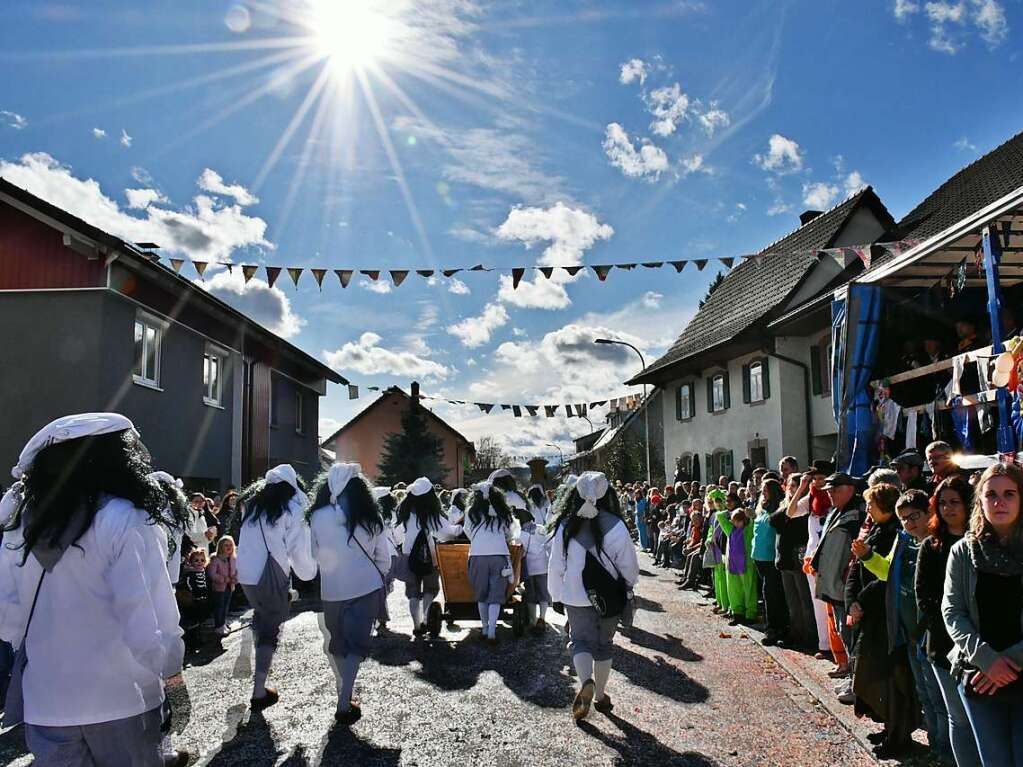 So bunt war der Haugemer Buurefasnachtsumzug.