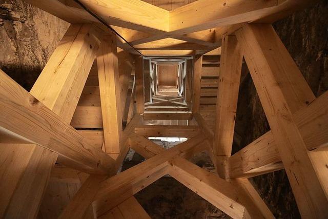 Die Kirche in Allmannsweier hat eine neue Treppe zu den Glocken