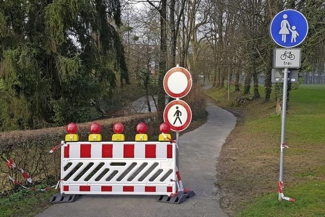 Klostermattenweg gesperrt