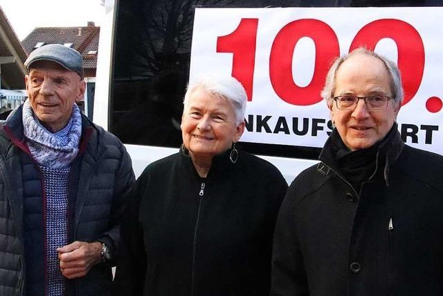 Der Einkaufsbus rollt zum 100. Mal durch Wyhlen