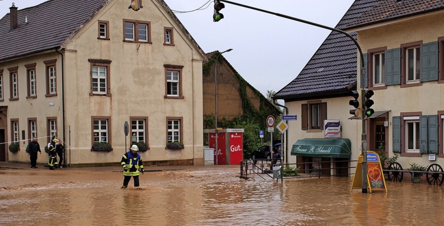 Damit Hauingen von einem Hochwasser wi...nt bleibt, wird der Schutz verbessert.  | Foto: Paul Schleer