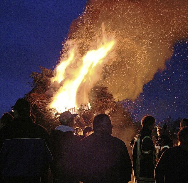 Am Samstag, 7. Mrz, ldt die Gemeinde Eimeldingen zum Fasnachtsfeuer ein.   | Foto: Reinhard Cremer