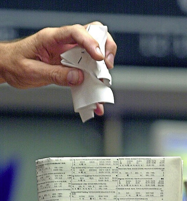 Zum Wegschmeien waren viele Aktien des Neuen Marktes.  | Foto: Frank May