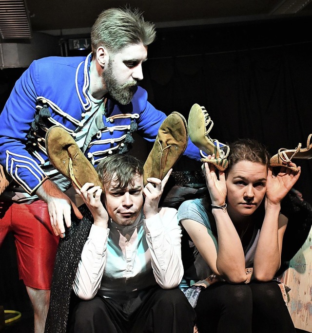 Das Junge Theater probt &#8222;Was das Nashorn sah&#8220;.   | Foto: Barbara Ruda