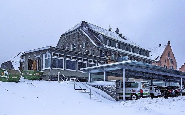 Anbauten des Brauereigasthofes Rothaus...ischen Hotelgebude werden abgerissen.  | Foto: Wilfried Dieckmann