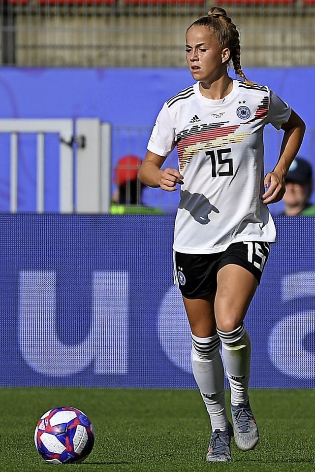 Giulia Gwinn bei der WM 2019  | Foto: Sebastian Gollnow (dpa)