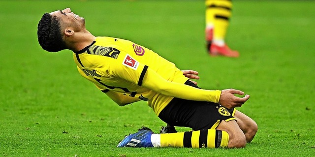 Achraf Hakimi nach seinem Treffer zum 2:1   | Foto: INA FASSBENDER (AFP)