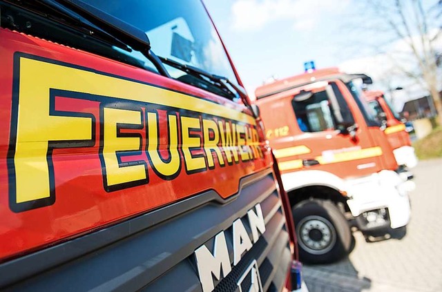 Die Feuerwehr musste in Laufenburg zu einem Brand ausrcken.  | Foto: Daniel Bockwoldt (dpa)
