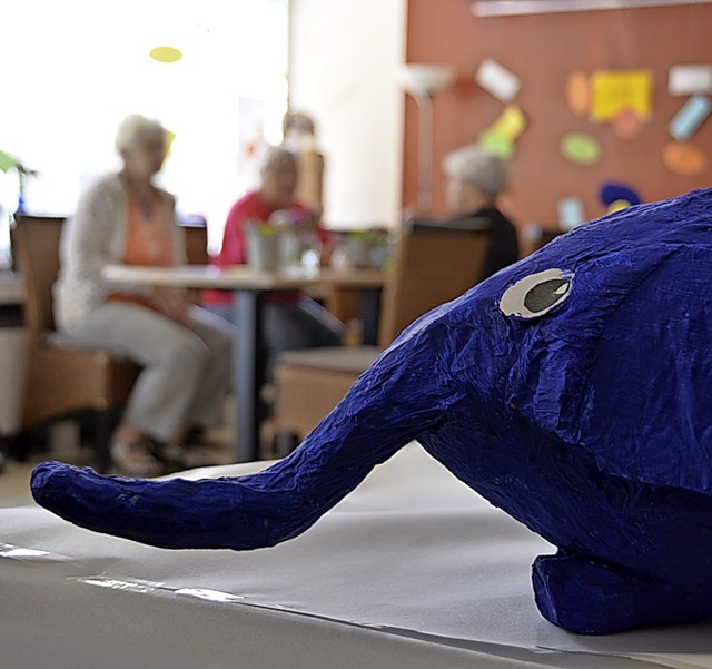Der &#8222;Blaue Elefant&#8220; im Lin...se wird in Mllheim derzeit vermisst.   | Foto: Julia Jacob