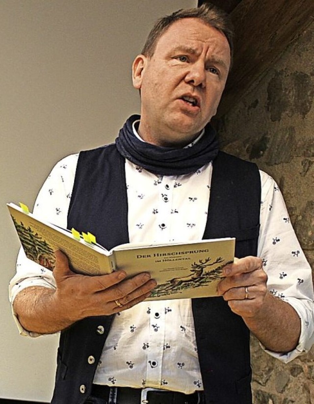 Harald Gritzner bei der Lesung  | Foto: Erich Krieger