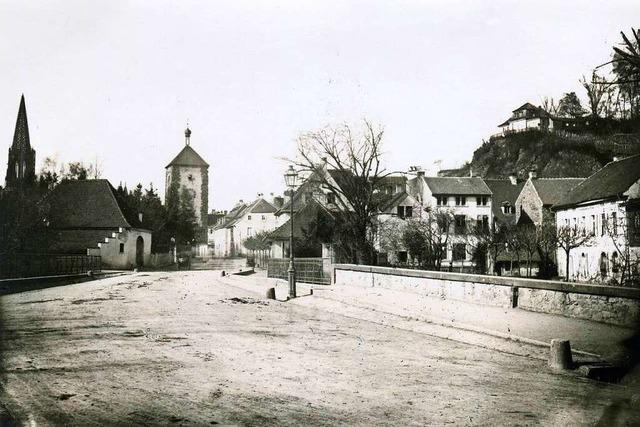 Vor 150 Jahren herrschte Biedermeieridylle vor dem Freiburger Schwabentor