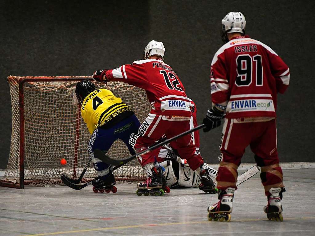 Impressionen rund um das Derby in der Freiburger Jahnhalle zwischen den Breisgau Beasts und dem HC Merdingen.