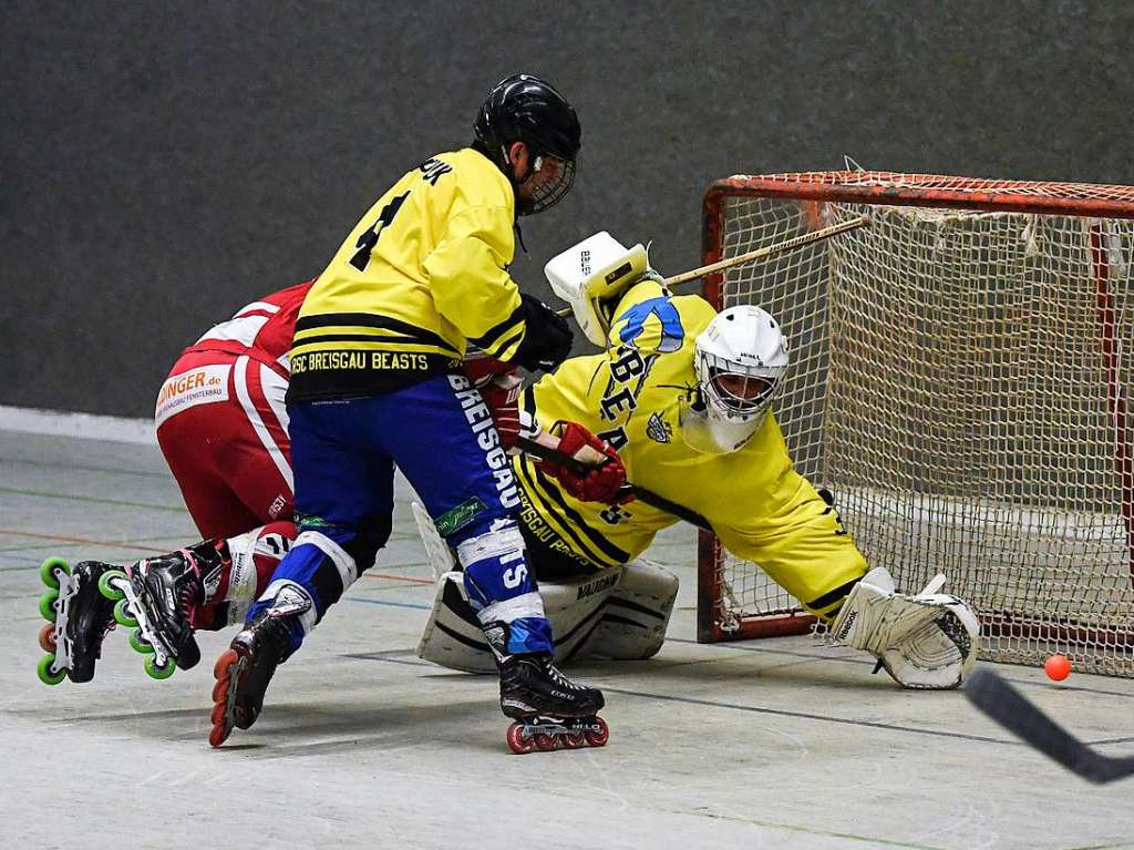 Impressionen rund um das Derby in der Freiburger Jahnhalle zwischen den Breisgau Beasts und dem HC Merdingen.