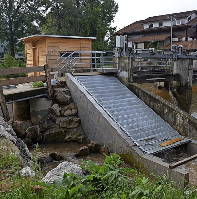 Wasserturbine im Vollrath&#39;schen Park.   | Foto: Gerhard Walser