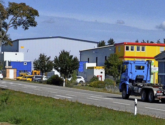 Das Unternehmen Container Lion im Gewe...egen das Vorhaben nichts einzuwenden.   | Foto: Sebastian Barthmes