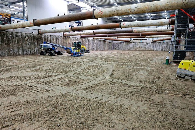 Das Baufeld Sd ist soweit rckverfll...nden  Steifen ausgebaut werden knnen.  | Foto: Pressefoto Roche