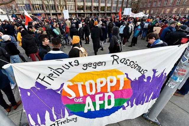 Antifaschistische Gruppen wollen die D...Gegenprotesten begleiten (Archivbild).  | Foto: Thomas Kunz