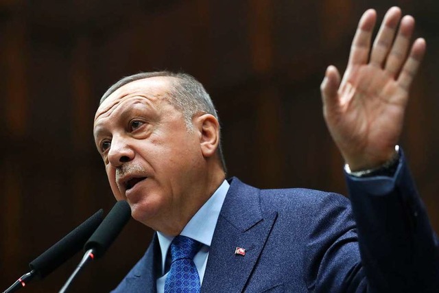 Recep Tayyip Erdogan: &#8222;Und sie t...bezahlte Legionre des Westens.&#8220;  | Foto: ADEM ALTAN (AFP)