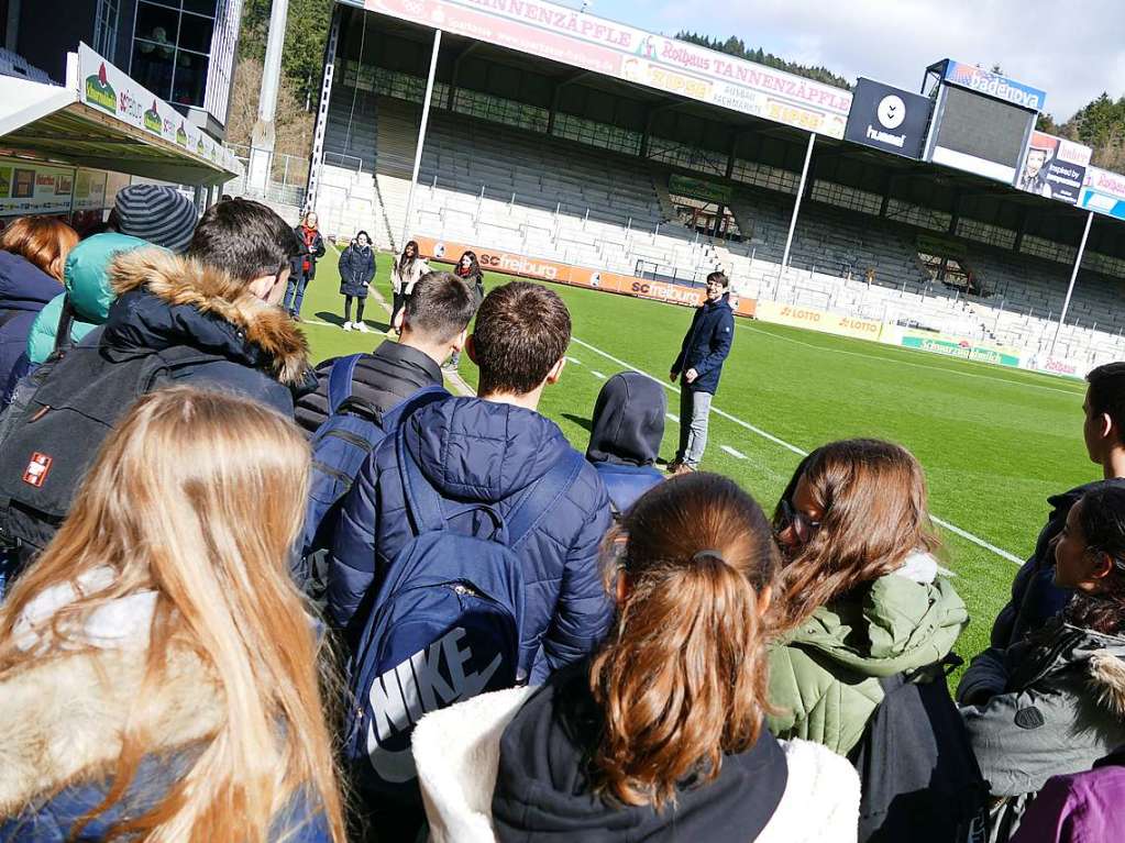 Das SC Stadion ist zu klein und uneben. Sascha Glunk erzhlt viel Kurioses.