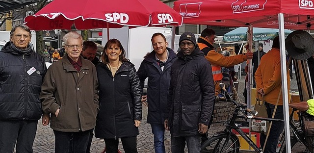 Vorstndler des SPD-Ortsvereins Offenb...n), Julian Bender und Samuel Bostrm.   | Foto: SPD Offenburg