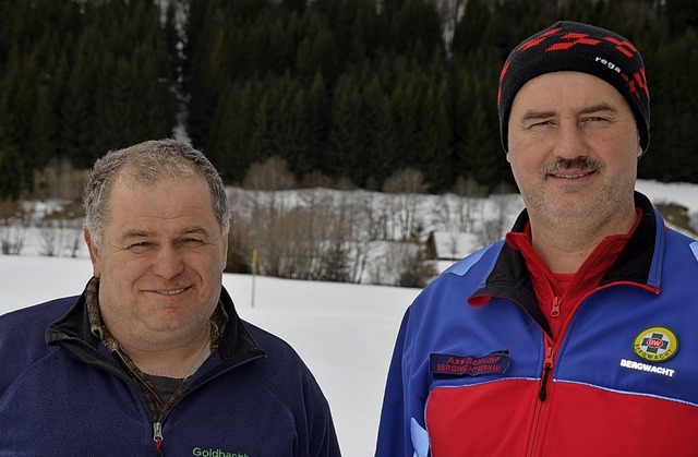 ber eine Spende der Erzeugergemeinsch...r Vorsitzende der Bernauer Bergwacht.   | Foto: Christiane Sahli