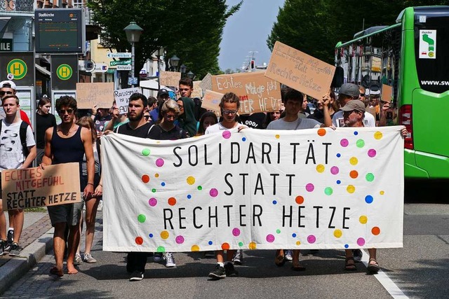 Ein Groaufgebot des Protests will das...Parteitag in Offenburg entgegensetzen.  | Foto: Helmut Seller
