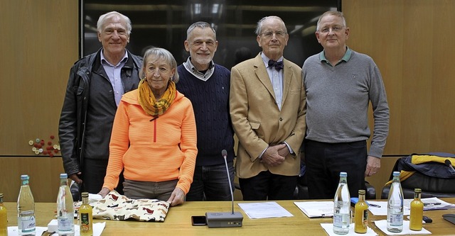 Mitglieder des Vorstands (von links): ... Reiner Haag (neuer Vize-Vorsitzender)  | Foto: Gerd Lustig