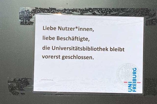 UB Freiburg ist wegen Corona-Fall bis auf Weiteres geschlossen