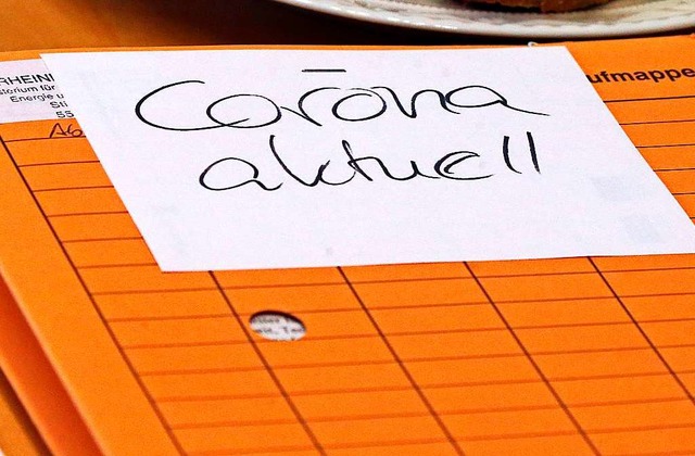 Corona beschftigt derzeit auch die Rathuser.  | Foto: Wolfgang Kumm