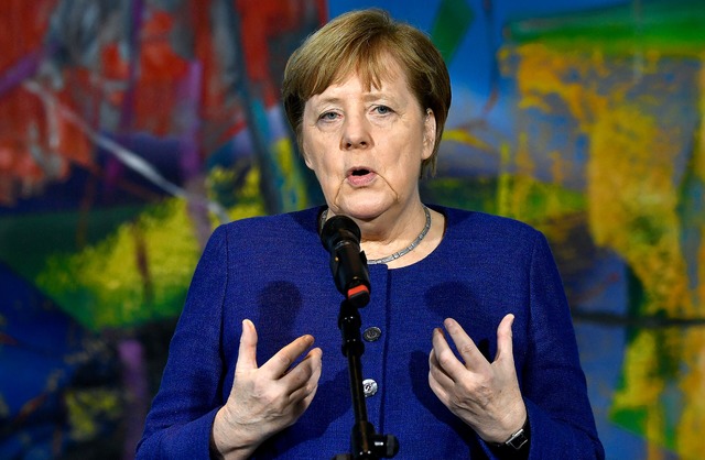 Bundeskanzlerin Merkel verspricht, das...s tun, was Deutschland braucht&#8220;.  | Foto: John Macdougall (dpa)