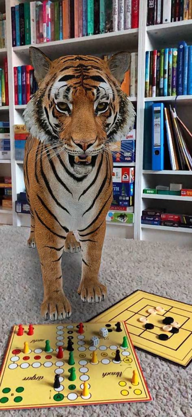 Ein Tiger im Kinderzimmer? Keine Panik, ist nicht echt.  | Foto: Sonja Zellmann