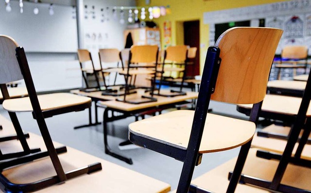 So wird es bald berall aussehen: Leere Klassenzimmer.  | Foto: Caroline Seidel (dpa)
