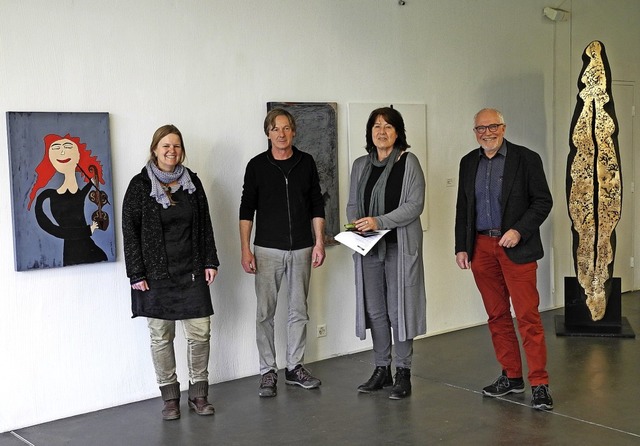 Freuen sich auf die Ausstellung &#8222..., Christiane Puppel und Rudolf Lscher  | Foto: Marc Fischer