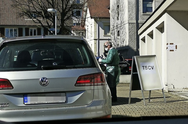 Die Corona-Abstrichstelle im Landkreis Waldshut  | Foto: Privat