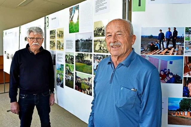 Die Ausstellung zu &#8222;100 Jahre SV...s Vereins-Urgestein Waldemar Schtzle.  | Foto: Michael Bamberger