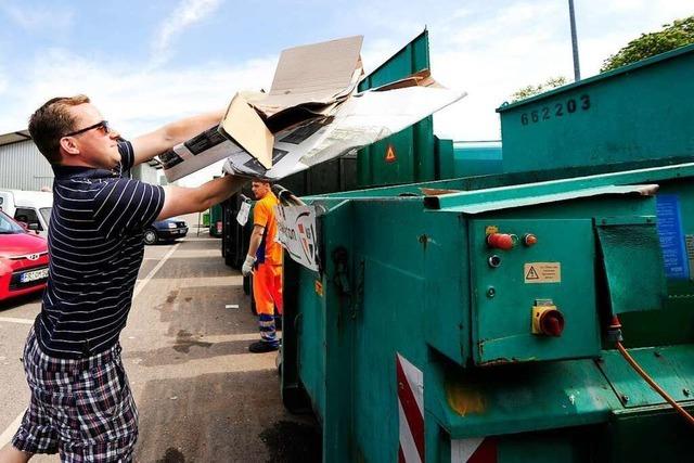 Freiburgs Recyclinghfe werden seit der Coronakrise berrannt