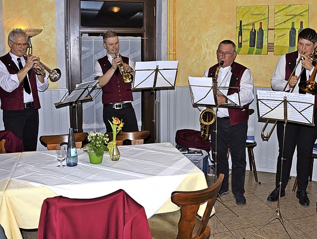 <BZ-FotoAnlauf>Musikverein Raitbach:</...ichts von seinem Knnen verlernt hat.   | Foto: Georg Diehl