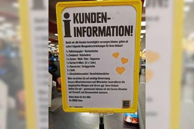 In manchen Mrkten sind Toilettenpapier, Konserven oder Knckebrot rationiert, in Apotheken bestimmte Schmerzmitteln