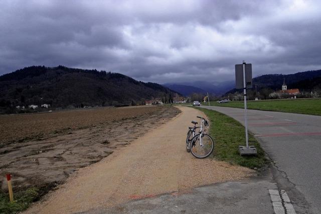 Radweg fertiggestellt