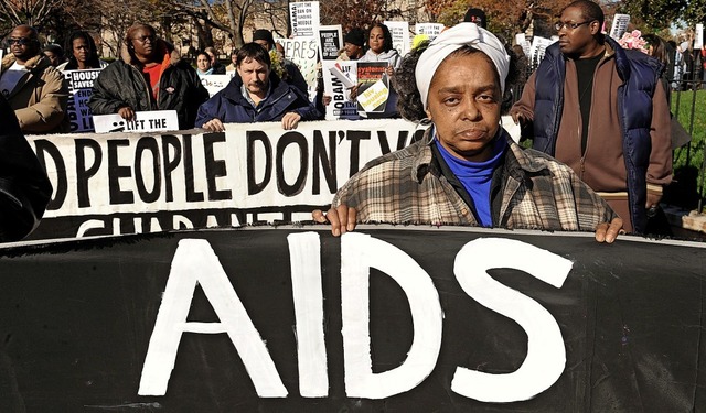 Aids hat seinen Schrecken verloren, ab...: Demonstration zum Welt-Aids-Tag 2009  | Foto: Michael Reynolds